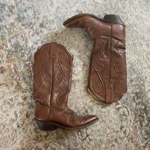 F.M. Lights Custom Leather Cowgirl Boots